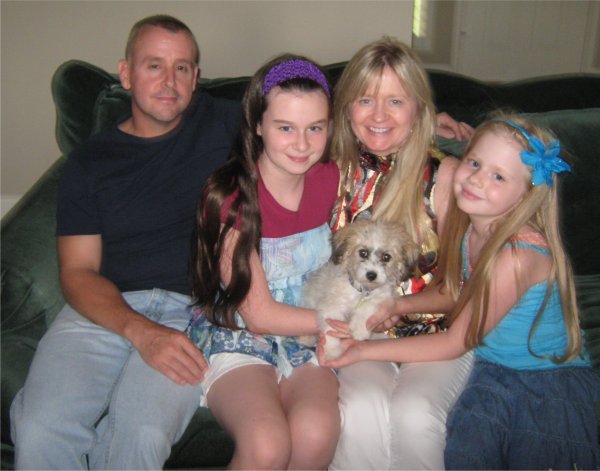 Patches with his new family
