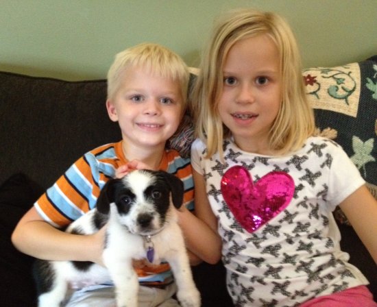 Posey with her new family
