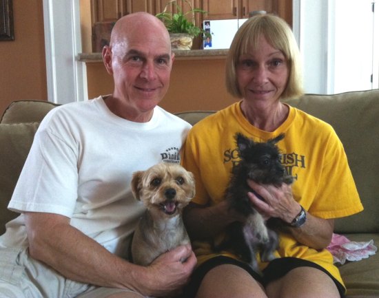 Posha with her new family