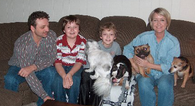 Roxanne and her new family