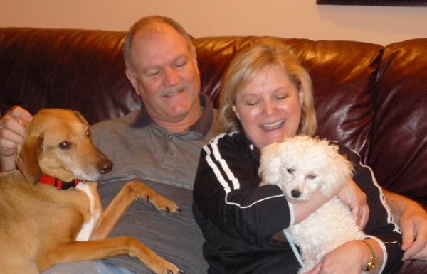 Mike and Cindy with Max (formerly Willy)